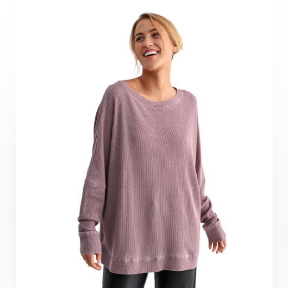 Mono B Sweaters - Mono B Waffle Knit Top